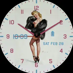 Elvgren fur stoll pinup