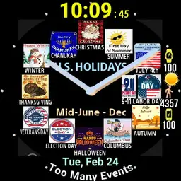 U.S. HOLIDAYS Display Automatically - WOS6