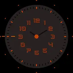 Orange clock