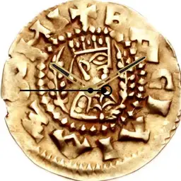 Gold, Axum, Israel, Half Aureus, 590 CE