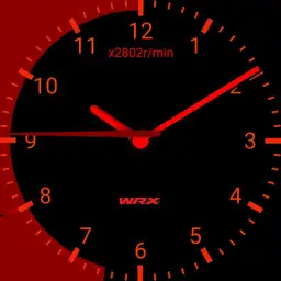 WRX gauge with red line with battery Copy