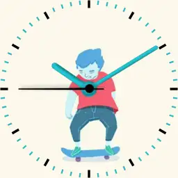Animated Skater Grinding