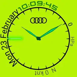 Audi watchface Lime Green Copy