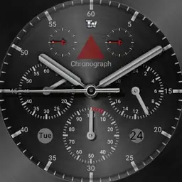 dual silver watchface