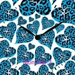 Blue Leopard Hearts - plwren