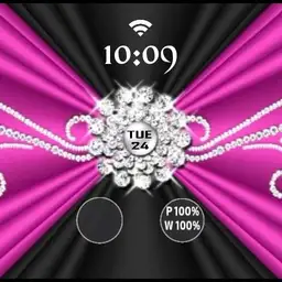 pink bling material