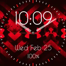 Red/Black Under Armour Watch Face