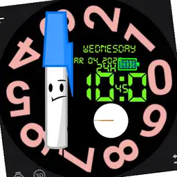 Brute Minimalistic Turntable Rotary Watch Colours in Digital Clock