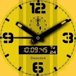 Towerclock yellow - color inverse