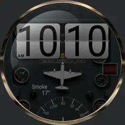 Flip Clock Aviation script animated