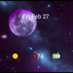 Sparkling Sky and Moon