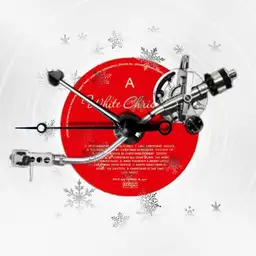 Plattenspieler mit Cover BING Crosby WHITE CHRISTMAS plus Wallpaper