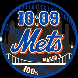 Mets patch black/blue