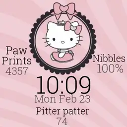 hello Kitty watch in baby pink