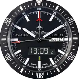 Pilot Dog Aviator Combat Dual Time GMT Chrono 8