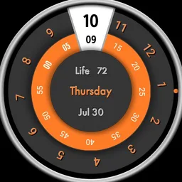 Orange Rotary Dial
