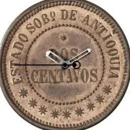 Copper, Antioquia, Dos Centavos, 1890