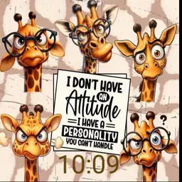 Giraffe Attitude- plwren