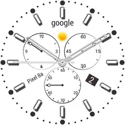 white clock face