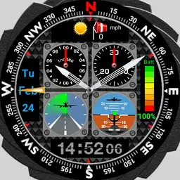 CJP375 AIO Aviator Compass Chrono
