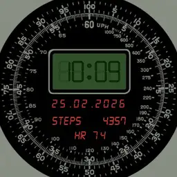 LCD chrono-look