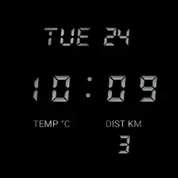 LED Retro Clock Style - LCD Version
