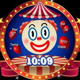 Smiley Face Circus Clown