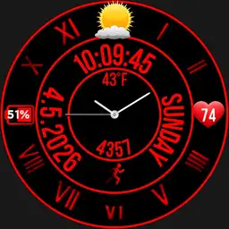A circular digital & classic combo 5