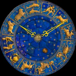 Torre dell Orologio clock, st marks, venice. astrology starsign.
