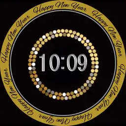 New Year Dots in Circle