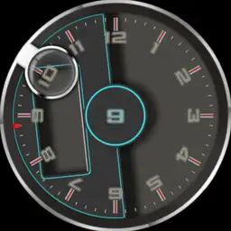 duel watch old look dim . rotation effect main screen