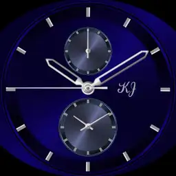 Matalic Dark Blue Dual Time Battery 2