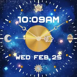 Poyo Watch Galaxy With Digital Time/Date