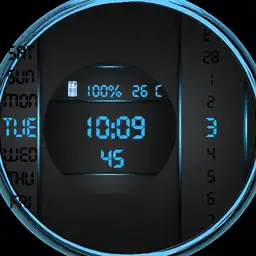 Blue Digit 1