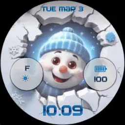 Playful Little Snowman