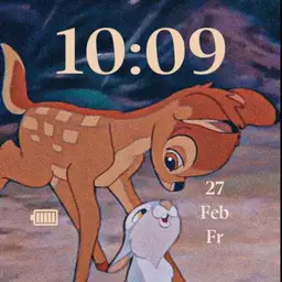 Bambi deer and rabbit bunny