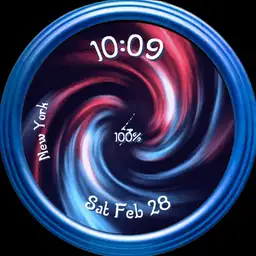 Red, White & Blue Swirl