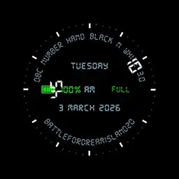 dbc Number hand black n white 3.0