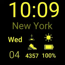 Apple weather yellow