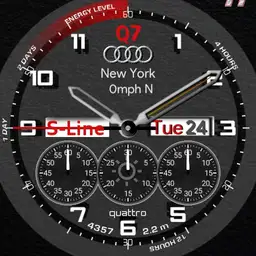 Audi Q7 with stopwatch