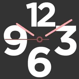 bold text rose gold analog