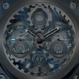Animated Blue Gears