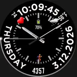 Circular digital & classic watch 2