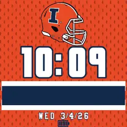 Fighting Illini Orange Helmet 21