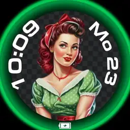 Green Pin-up