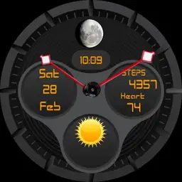 basic function ana/digi watch with health and weather