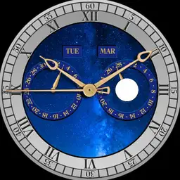 Brute MILKY WAY Perpetual Calendar Moonphase Lunar Day Watch
