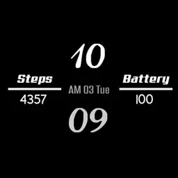 Simple B&W watchface