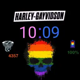 Pride Harley Skull