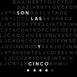 Reloj Letras Terminado